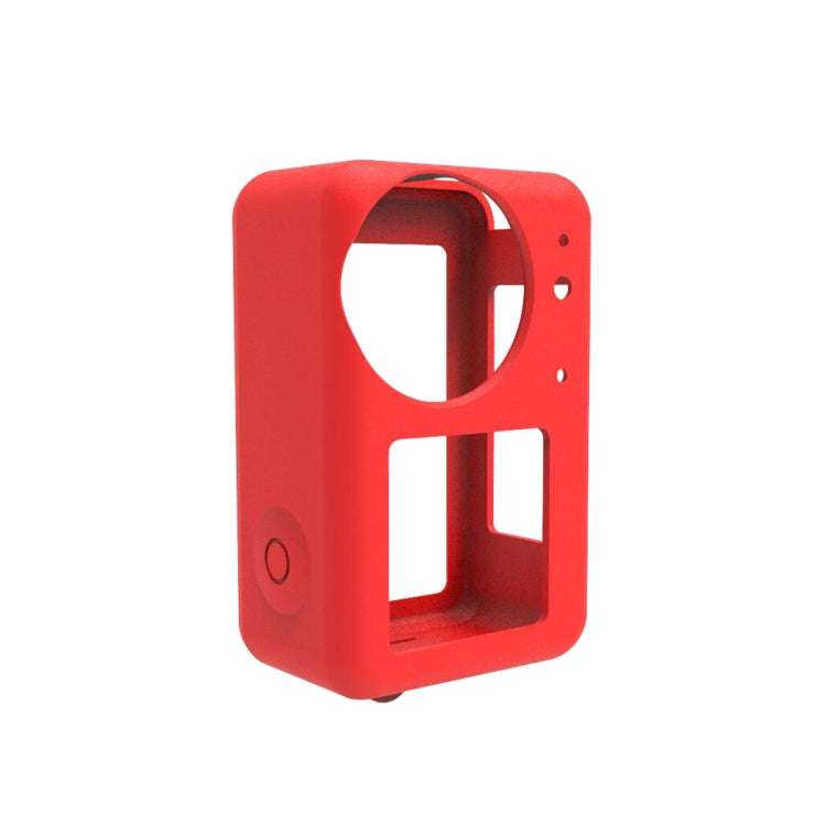 Funda 3 PULUZ protectora de silicona con tapa de lente para DJI Osmo Action 4 (Rojo) — imagen 2