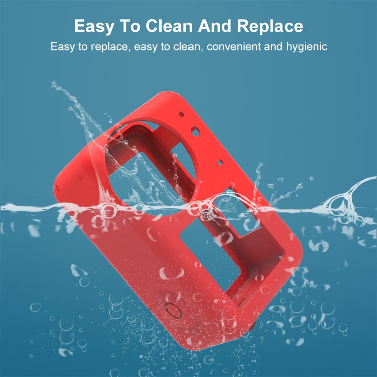 Funda 3 PULUZ protectora de silicona con tapa de lente para DJI Osmo Action 4 (Rojo) — imagen 5