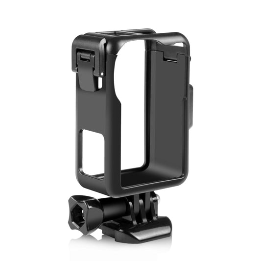 Jaula de marco 3 PULUZ protector de plástico vertical con zapatos fríos para DJI Osmo Action 4 (negro) — imagen 2