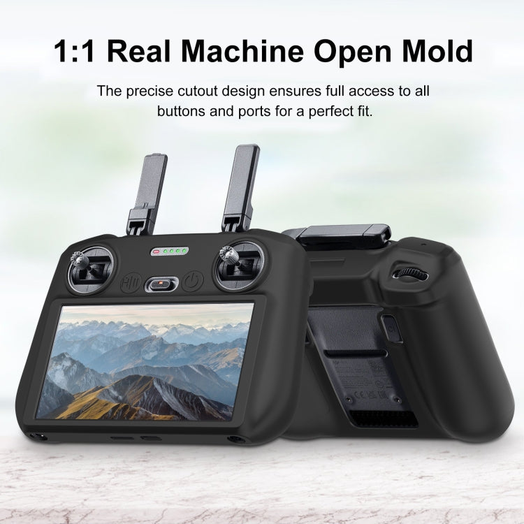 Funda Control remoto / RC 2 con pantalla protectora de silicona PULUZ para DJI Mini 4 Pro / Air 3 (Negro) para DJI DJI Mini……