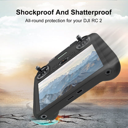 Funda Control remoto / RC 2 con pantalla protectora de silicona PULUZ para DJI Mini 4 Pro / Air 3 (Negro) para DJI DJI Mini……