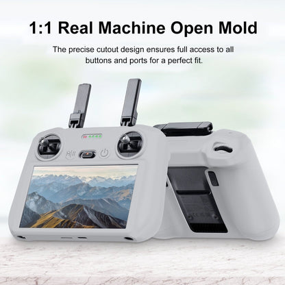 Funda Control remoto / RC 2 con pantalla protectora de silicona PULUZ para DJI Mini 4 Pro / Air 3 (gris) para DJI DJI Mini 4…