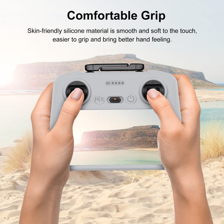 Funda Control remoto / RC 2 con pantalla protectora de silicona PULUZ para DJI Mini 4 Pro / Air 3 (gris) para DJI DJI Mini 4…