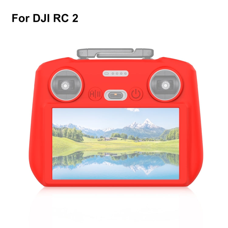 Funda Control remoto / RC 2 con pantalla protectora de silicona PULUZ para DJI Mini 4 Pro / Air 3 (rojo) para DJI DJI Mini 4…