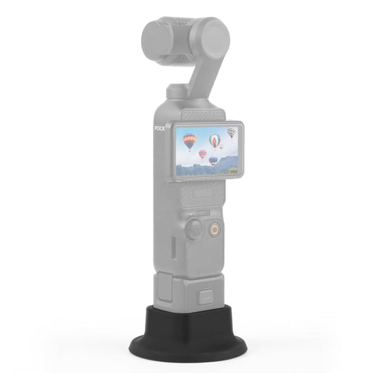Soporte de base de carga PULUZ de escritorio con base de silicona para DJI Osmo Pocket 3 (negro)