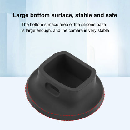 Soporte de base de carga PULUZ de escritorio con base de silicona para DJI Osmo Pocket 3 (negro) — imagen 4