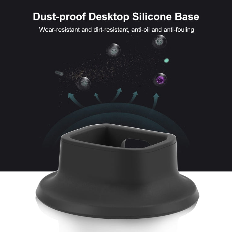 Soporte de base de carga PULUZ de escritorio con base de silicona para DJI Osmo Pocket 3 (negro) — imagen 6