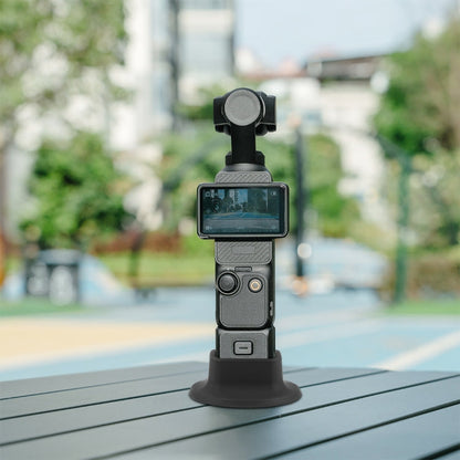Soporte de base de carga PULUZ de escritorio con base de silicona para DJI Osmo Pocket 3 (negro) — imagen 8