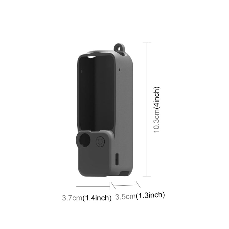 Juego de fundas de silicona PULUZ 3 en 1 para DJI Osmo Pocket 3 (negro) — imagen 2