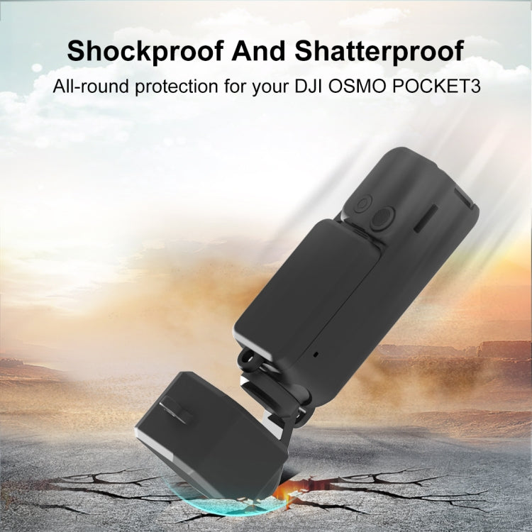 Juego de fundas de silicona PULUZ 3 en 1 para DJI Osmo Pocket 3 (negro) — imagen 6