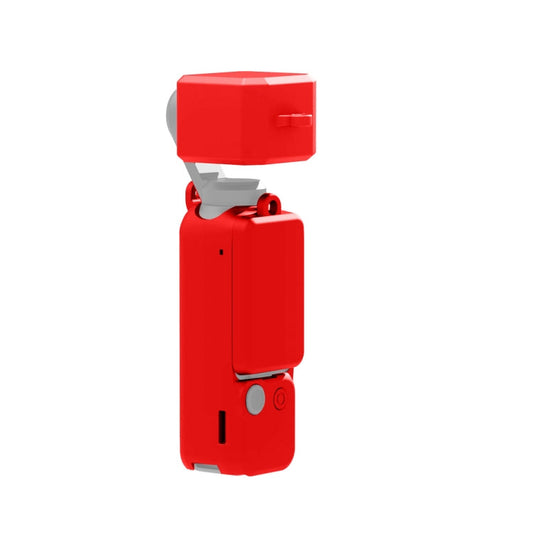 Juego de fundas de silicona PULUZ 3 en 1 para DJI Osmo Pocket 3 (rojo)