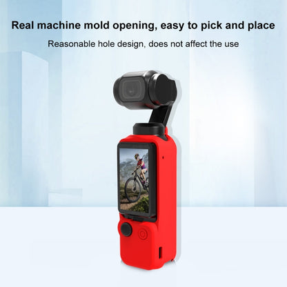 Juego de fundas de silicona PULUZ 3 en 1 para DJI Osmo Pocket 3 (rojo) — imagen 4