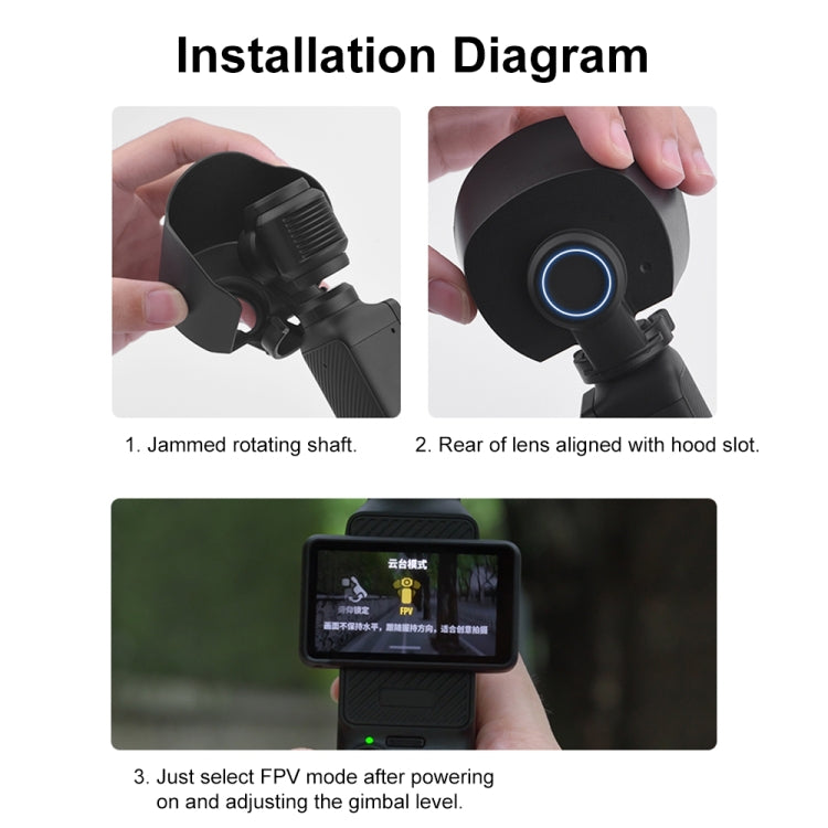 Cubierta Parasol protectora de lente para DJI Osmo Pocket 3 (Negro) — imagen 11