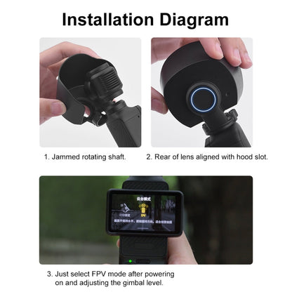 Cubierta Parasol protectora de lente para DJI Osmo Pocket 3 (Negro) — imagen 11