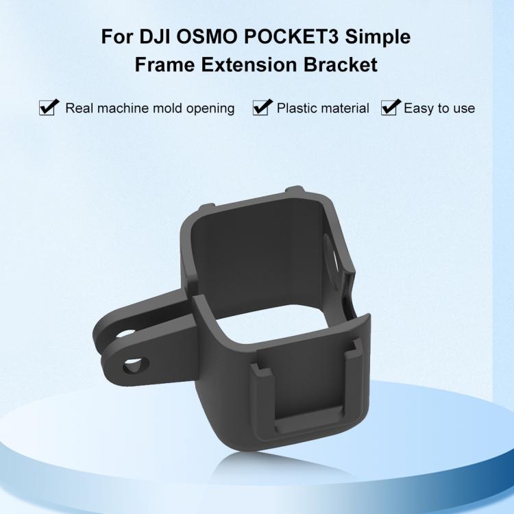 Soporte PULUZ adaptador de expansión de jaula de marco de protección para DJI Osmo Pocket 3 (negro) — imagen 2