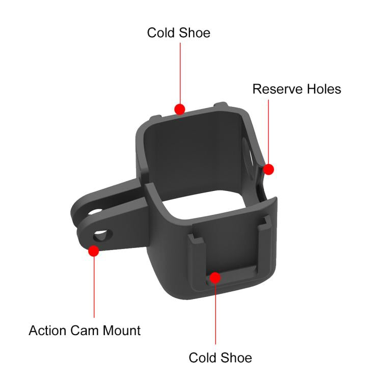 Soporte PULUZ adaptador de expansión de jaula de marco de protección para DJI Osmo Pocket 3 (negro) — imagen 4