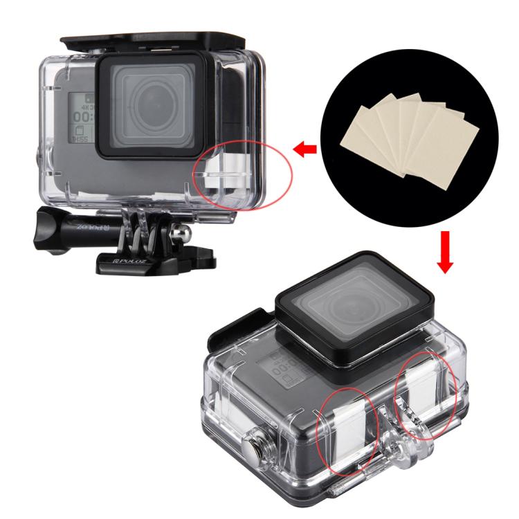 12 piezas de insertos antivaho reutilizables profesionales PULUZ para GoPro HERO9 Black / HERO8 Black / HERO7 / 6/5,, Xiaoyi…