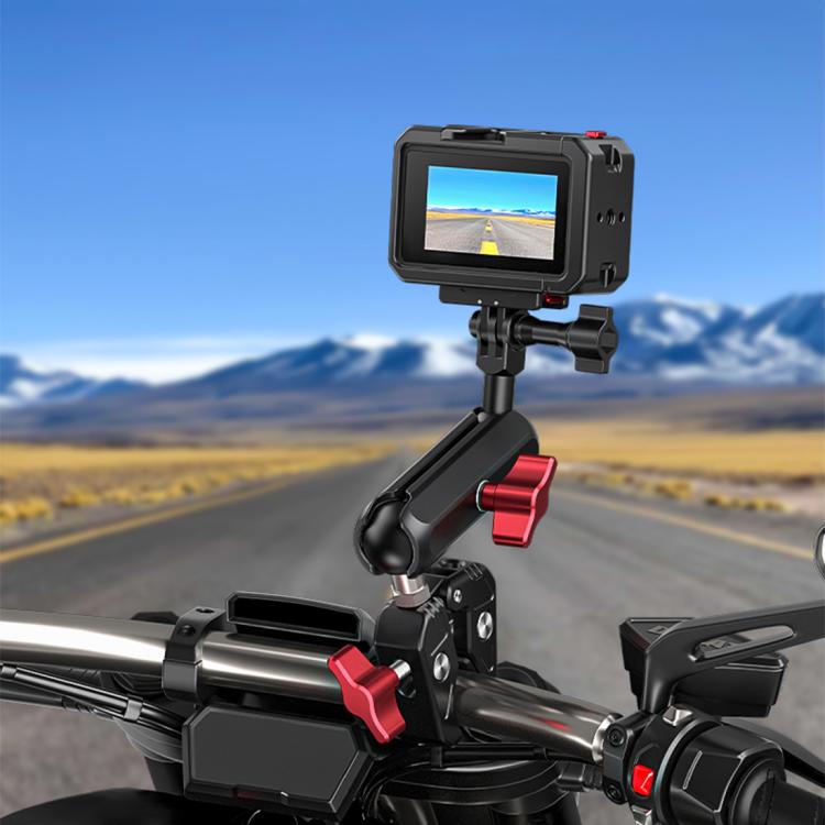 Marco adaptador de expansión de jaula de aleación de aluminio con cubierta de lente para DJI Osmo Action 5 (negro) — imagen 8