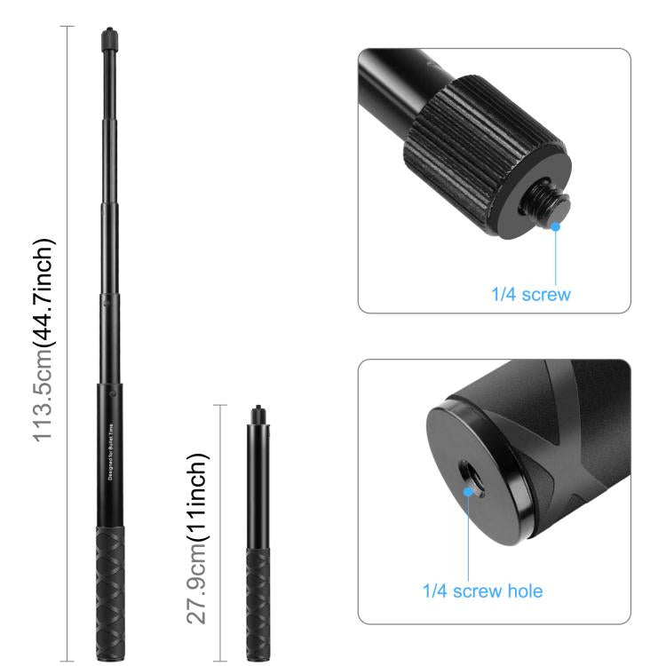 Correa de montaje en cinturón PULUZ con monópode Selfie Stick para GoPro HERO10 Black / HERO9 Black / HERO8 Black / HERO7 /6…