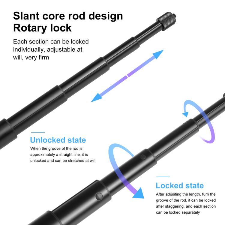 Correa de montaje en cinturón PULUZ con monópode Selfie Stick para GoPro HERO10 Black / HERO9 Black / HERO8 Black / HERO7 /6…