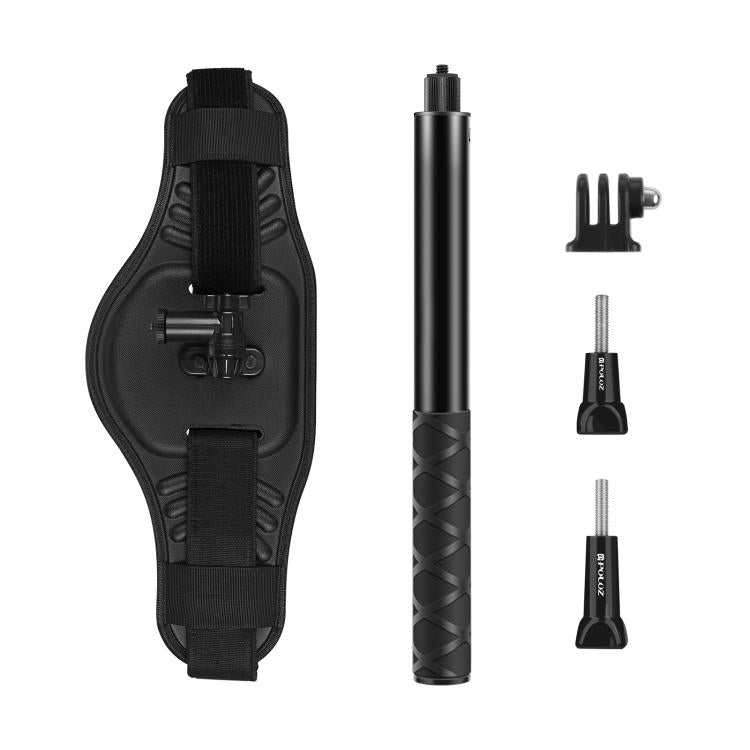 Correa de montaje en cinturón PULUZ con monópode Selfie Stick para GoPro HERO10 Black / HERO9 Black / HERO8 Black / HERO7 /6…