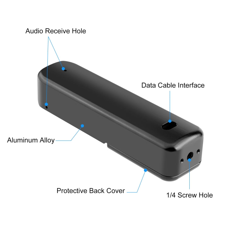 Soporte PULUZ adaptador de jaula de marco de protección de metal para DJI Osmo Pocket 3 (negro) — imagen 4