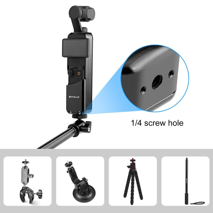 Soporte PULUZ adaptador de jaula de marco de protección de metal para DJI Osmo Pocket 3 (negro) — imagen 5