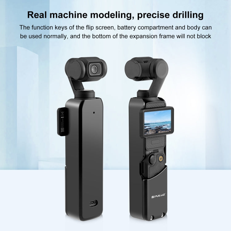 Soporte PULUZ adaptador de jaula de marco de protección de metal para DJI Osmo Pocket 3 (negro) — imagen 7