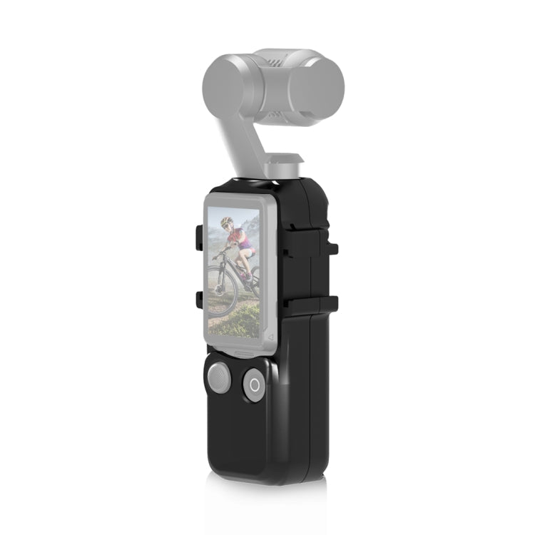 Soporte PULUZ adaptador de jaula de marco de protección de metal con zapatas frías dobles para DJI Osmo Pocket 3 (negro)