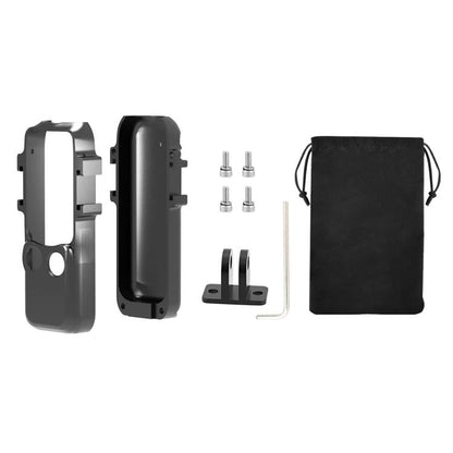 Soporte PULUZ adaptador de jaula de marco de protección de metal con zapatas frías dobles para DJI Osmo Pocket 3 (negro) — i…