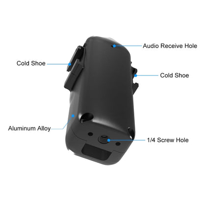 Soporte PULUZ adaptador de jaula de marco de protección de metal con zapatas frías dobles para DJI Osmo Pocket 3 (negro) — i…