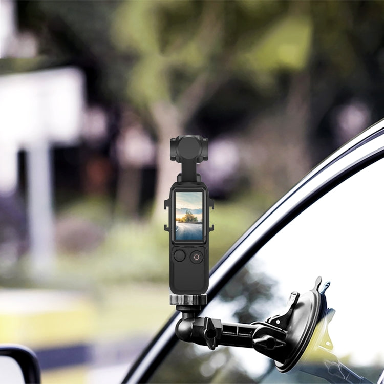 Soporte PULUZ adaptador de jaula de marco de protección de metal con zapatas frías dobles para DJI Osmo Pocket 3 (negro) — i…