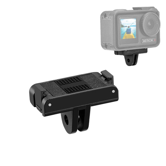 Soporte de expansión de base 3 PULUZ de liberación rápida magnética para DJI Osmo Action 4 (negro)