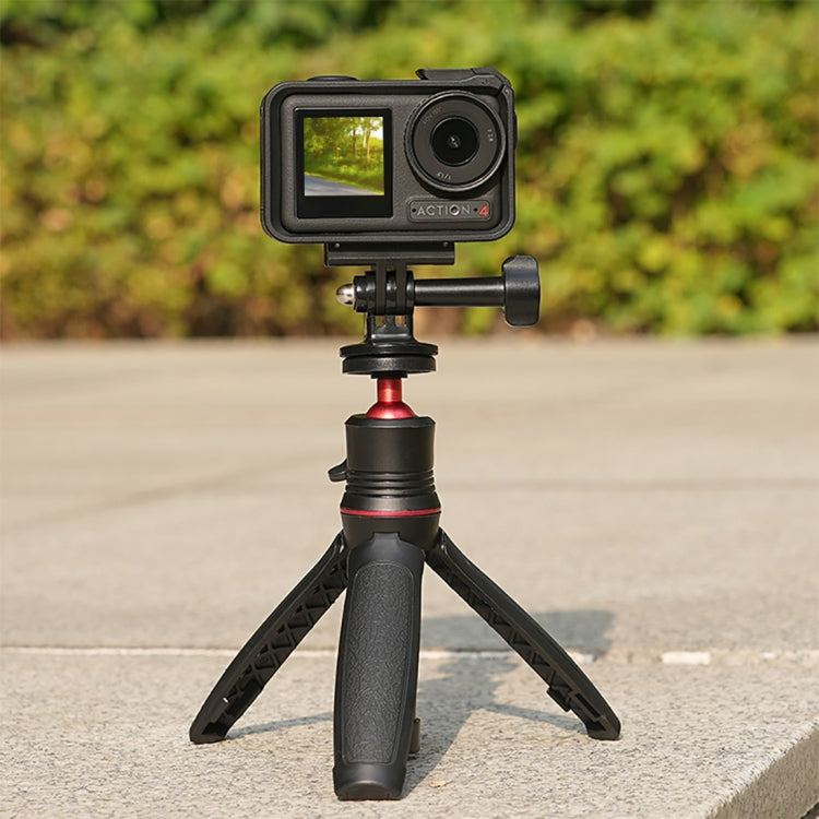 Soporte de expansión de base 3 PULUZ de liberación rápida magnética para DJI Osmo Action 4 (negro) — imagen 8