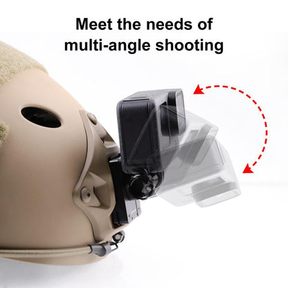 Soporte de liberación rápida de aluminio PULUZ Soporte para casco NVG para GoPro y otras cámaras de acción (negro) — imagen 6