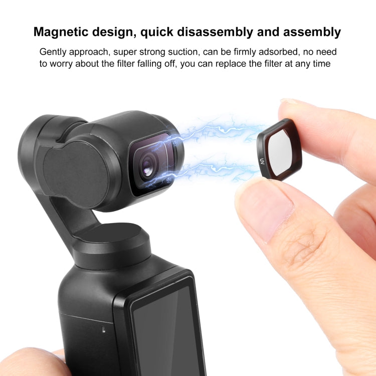Filtro Para DJI160;Pocket160;3 PULUZ UV para lente de cámara magnética — imagen 6