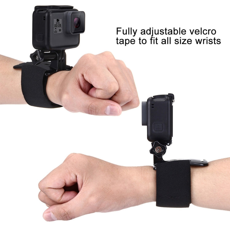 Soporte de correa de muñeca PULUZ ajustable para GoPro Hero12 Black / Hero11 /10/9/8/7/6/5, Insta360 Ace / Ace Pro, y otras……