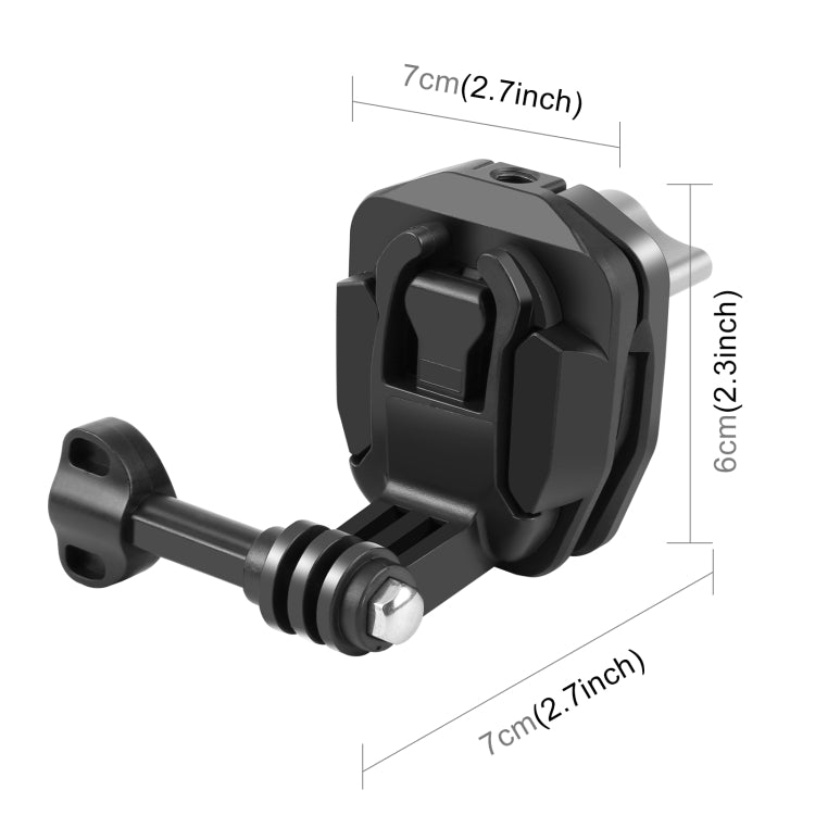 Clip de montaje para cámara de acción en parabrisas de motocicleta PULUZ para GoPro Hero12 Black / / Insta360 X4 / Ace Pro y…