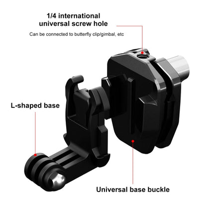 Clip de montaje para cámara de acción en parabrisas de motocicleta PULUZ para GoPro Hero12 Black / / Insta360 X4 / Ace Pro y…