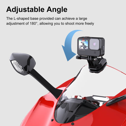 Clip de montaje para cámara de acción en parabrisas de motocicleta PULUZ para GoPro Hero12 Black / / Insta360 X4 / Ace Pro y…