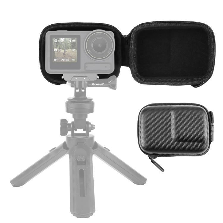 Bolsa de almacenamiento 3 PULUZ Mini Body Bag EVA portátil para DJI Osmo Action 4 (negro)