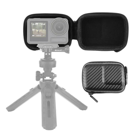 Bolsa de almacenamiento 3 PULUZ Mini Body Bag EVA portátil para DJI Osmo Action 4 (negro)