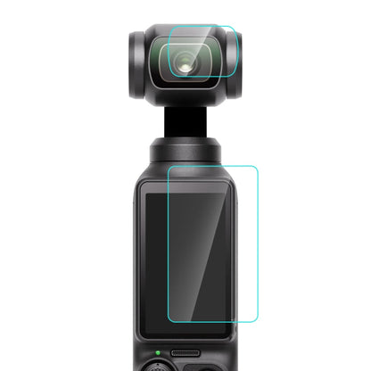 Lente de vidrio PULUZ 9H 2.5D HD Protector de templado + película de pantalla para DJI Osmo Pocket 3 (transparente) — imagen…