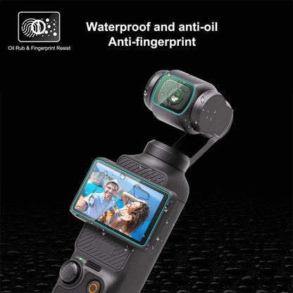 Lente de vidrio PULUZ 9H 2.5D HD Protector de templado + película de pantalla para DJI Osmo Pocket 3 (transparente) — imagen…