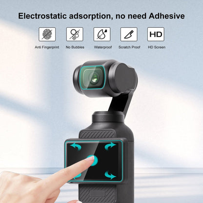 Lente de vidrio PULUZ 9H 2.5D HD Protector de templado + película de pantalla para DJI Osmo Pocket 3 (transparente) — imagen…