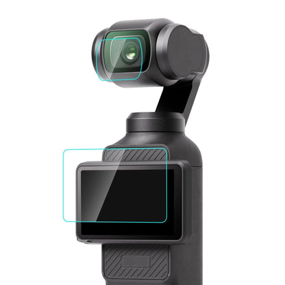 Lente de vidrio PULUZ 9H 2.5D HD Protector de templado + película de pantalla para DJI Osmo Pocket 3 (transparente)