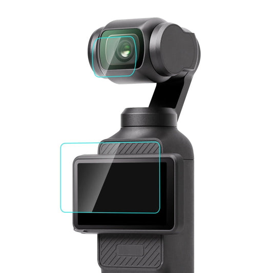 Lente de vidrio PULUZ 9H 2.5D HD Protector de templado + película de pantalla para DJI Osmo Pocket 3 (transparente)