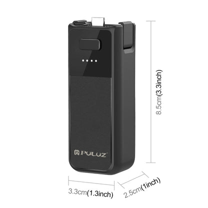 Empuñadura de batería PULUZ de alta capacidad de 2800 mAh para DJI Osmo Pocket 3 (negra) — imagen 2