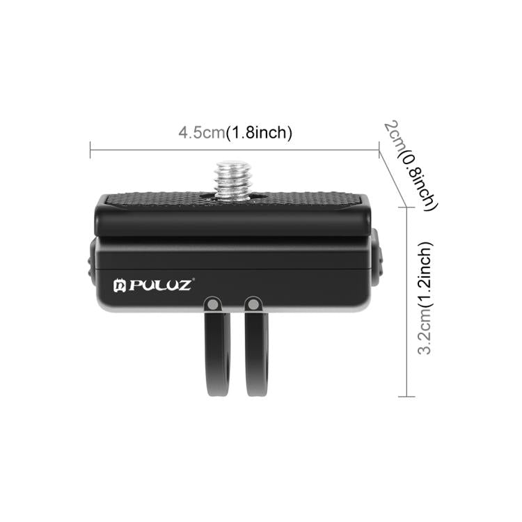 Soporte de base de liberación [US Almacén] rápida magnética PULUZ para Insta360 Ace/Ace Pro (negro) — imagen 4