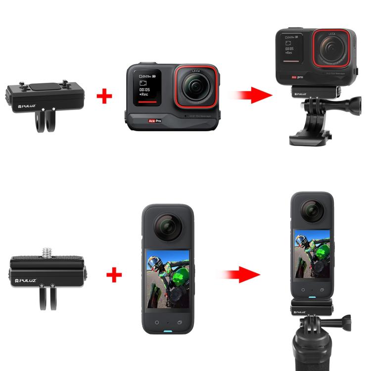 Soporte de base de liberación [US Almacén] rápida magnética PULUZ para Insta360 Ace/Ace Pro (negro) — imagen 9